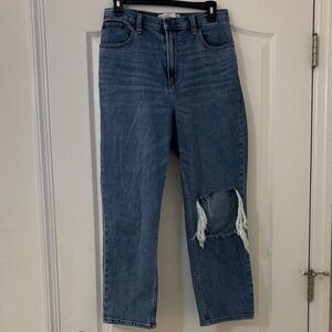 Abercrombie & Fitch Blue Straight Leg Jeans